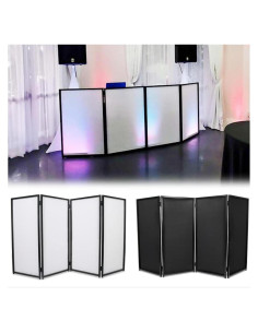 Cabina de DJ Plegable ECOTRIC con Estructura de Tela y Bolsa