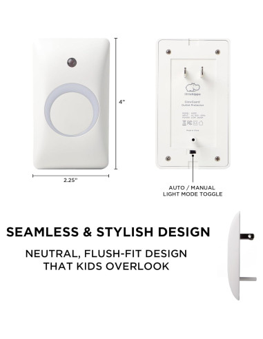 Cubierta de Enchufe a Prueba de Bebés LittleHippo GlowGuard