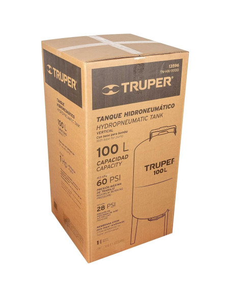 Tanque hidropneumático Truper TN-HN-1X100 20.8 kg