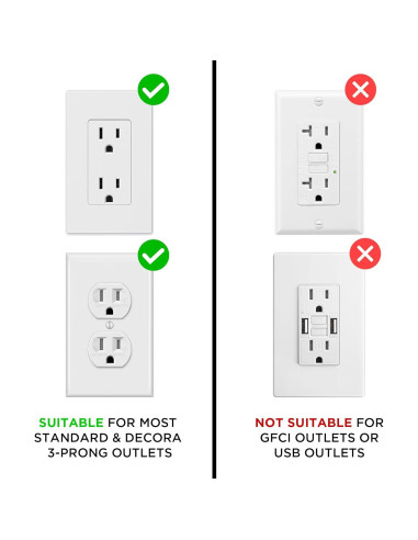 Cubierta de Enchufe a Prueba de Bebés LittleHippo GlowGuard