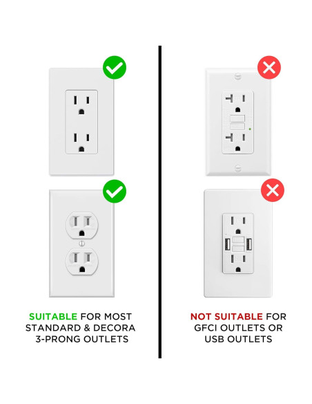 Cubierta de Enchufe a Prueba de Bebés LittleHippo GlowGuard