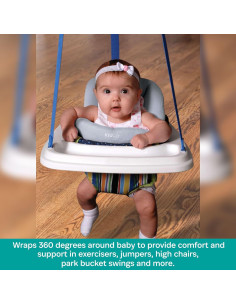 Soporte Portátil KidCo HuggaPod Gris 27.9x6.4x27.9 cm 2