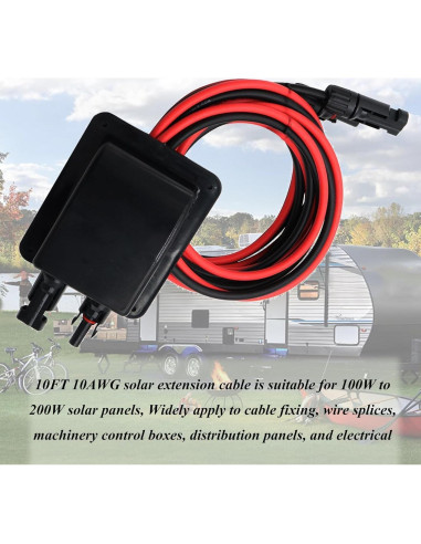 Caja de Conexión Solar a Prueba de Clima Repustor 10AWG 10 pies