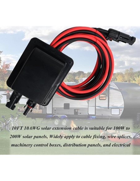Caja de Conexión Solar a Prueba de Clima Repustor 10AWG 10 pies