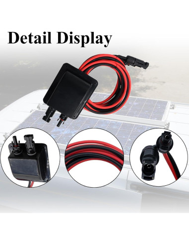Caja de Conexión Solar a Prueba de Clima Repustor 10AWG 10 pies