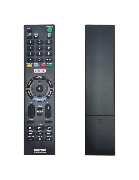 Control Remoto RMT-TX102U Reemplazo Sony para TV Bravia