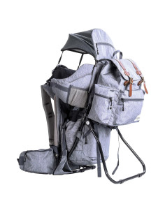 Portabebés ClevrPlus Urban Explorer para Senderismo Gris