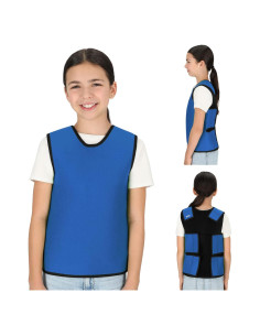 Chaleco de Compresión Sensorial Suministros Especiales Azul Mediano