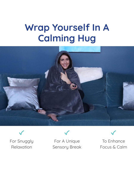 Sudadera con Manta con Peso Diversión y Función 152 cm Gris