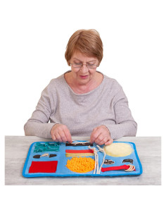 Manta Fidget Odoxia Azul Claro para Demencia y Alzheimer