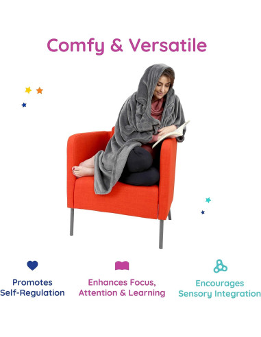 Sudadera con Manta con Peso Diversión y Función 152 cm Gris