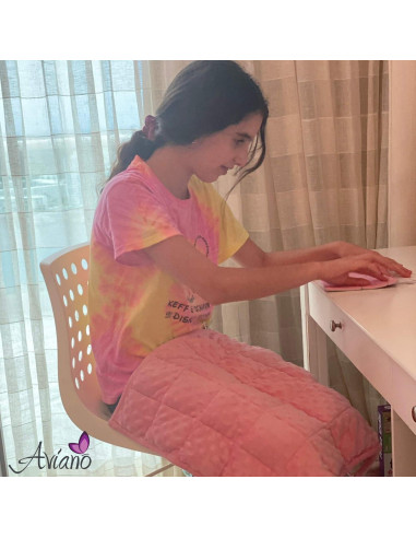 Almohadilla de Peso Aviano 2.27 kg para Niños Rosa/Gris