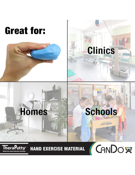 CanDo TheraPutty 113.4g Firme Masilla para Rehabilitación de Mano