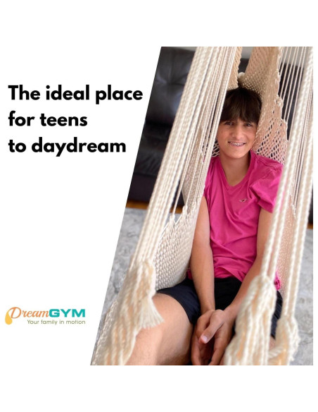 Hamaca de Puerta DreamGYM - Silla Sensorial Marfil Suave