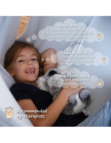 Columpio Terapéutico SWING IT para TDAH y Autismo - Suave y Resistente