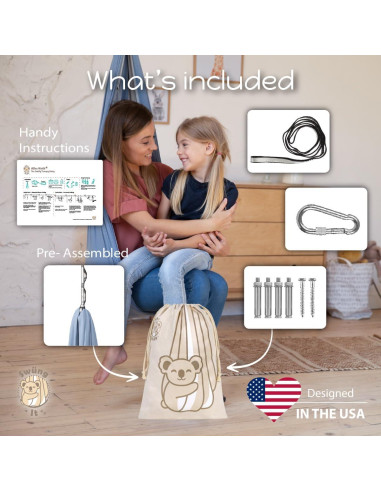 Columpio Terapéutico SWING IT para TDAH y Autismo - Suave y Resistente