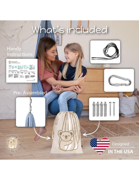 Columpio Terapéutico SWING IT para TDAH y Autismo - Suave y Resistente