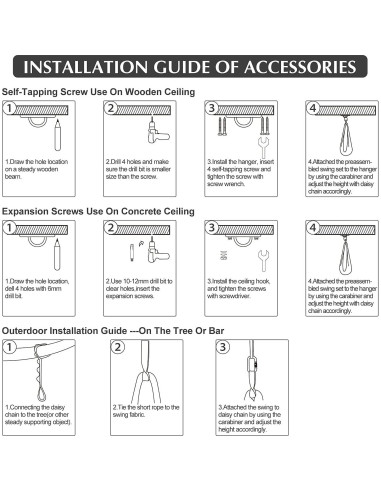 Columpio Sensorial Terapéutico ZWWADR 2.79m Azul Claro