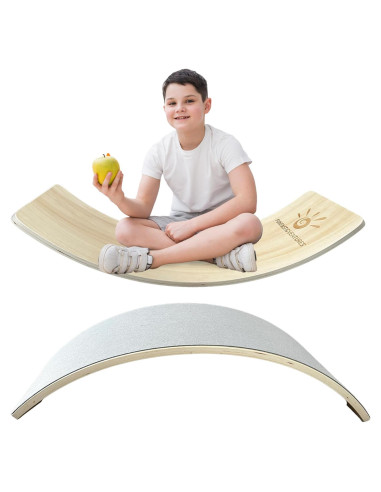Tabla de Equilibrio FUNTASTICVENTURES 82x30cm Madera Haya