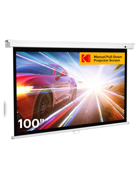 Pantalla de Proyector Manual Retráctil KODAK 100" 16:9
