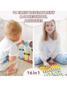 Panel Sensorial de Pared Cateam 16en1 para Niños 3-12 Años 2