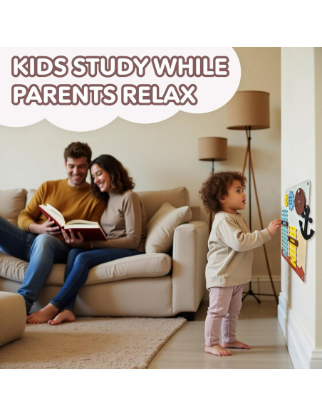 Panel Sensorial de Pared Cateam 16en1 para Niños 3-12 Años