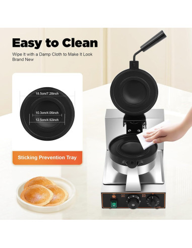 Máquina de Hacer Hamburguesas Wmpusll 1.2KW Acero Inoxidable