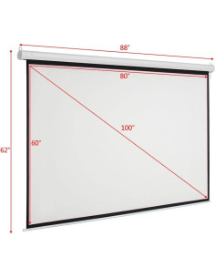 Pantalla de Proyector Motorizada Imseigo 100" 4:3 Control Remoto 2