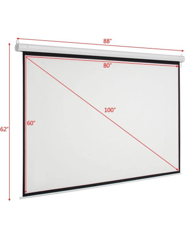 Pantalla de Proyector Motorizada Imseigo 100" 4:3 Control Remoto