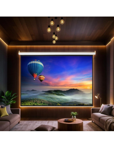 Pantalla de Proyector Motorizada Imseigo 100" 4:3 Control Remoto