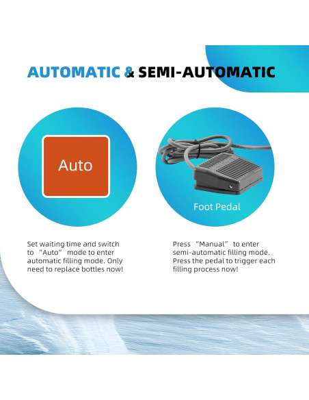 Llenadora Automática de Líquidos 6 Cabezas 2-135 Oz Control Digital