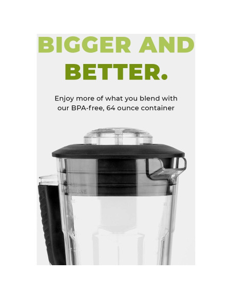 Licuadora Cleanblend 1800W 3HP 64oz Profesional Libre BPA