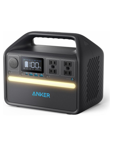 Estación de Energía Portátil Anker 535, 512Wh, 500W, 9 Puertos