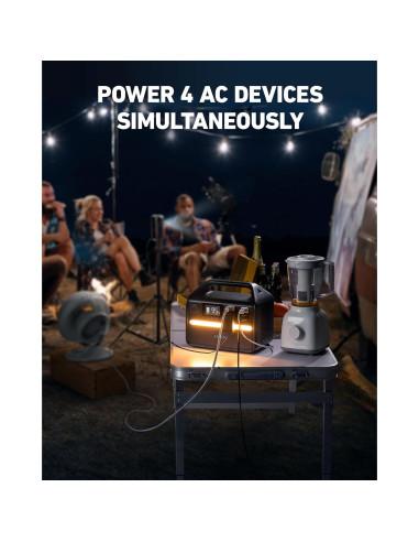 Estación de Energía Portátil Anker 535, 512Wh, 500W, 9 Puertos