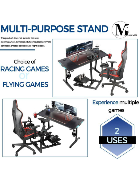 Soporte de Simulador de Vuelo Minneer 43H Ajustable 181kg