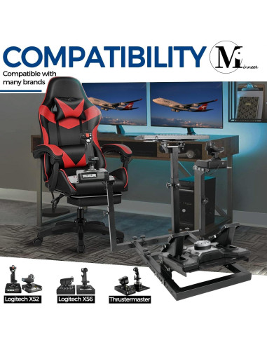 Soporte de Simulador de Vuelo Minneer 43H Ajustable 181kg