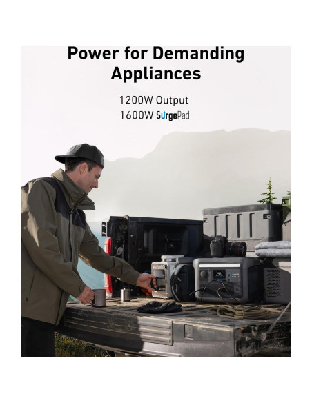 Estación de Energía Portátil Anker SOLIX C800, 1200W, 768Wh