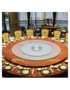 Plato Giratorio de Vidrio Templado 70cm Netcoin 360