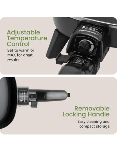 Sartén Eléctrica Gourmet Elite EFS-400 600W Antiadherente 0.95L 2