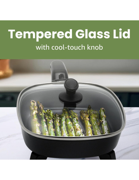 Sartén Eléctrica Gourmet Elite EFS-400 600W Antiadherente 0.95L