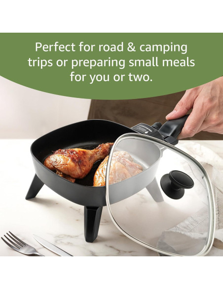 Sartén Eléctrica Gourmet Elite EFS-400 600W Antiadherente 0.95L