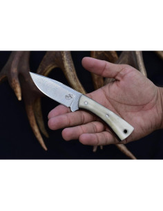 Cuchillo de Caza Knives Ranch 15.24 cm Damasco con Funda 2