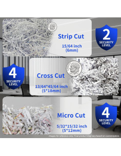 BONSAII Trituradora Personalizable 12 Hojas 20.8L Alta Seguridad 2