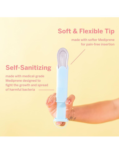 Aplicador de Disco Menstrual Pixie - TPE Antibacteriano - Reutilizable