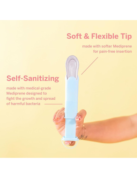 Aplicador de Disco Menstrual Pixie - TPE Antibacteriano - Reutilizable