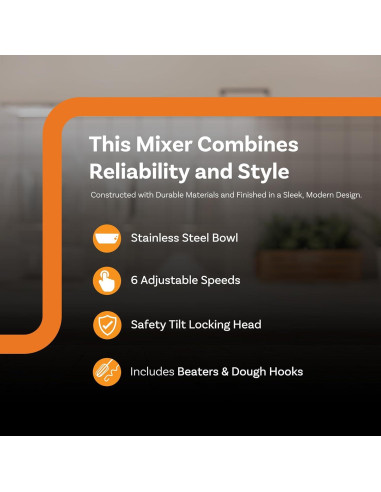 Batidora de Cabeza Inclinada Complete Cuisine 3.5L Negra