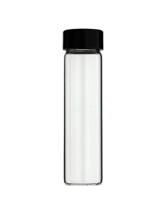 Paquete de 6 frascos de vidrio borosilicato 22 ml con tapa
