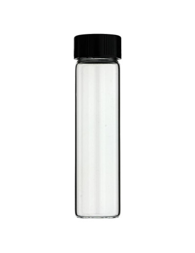 Paquete de 6 frascos de vidrio borosilicato 22 ml con tapa