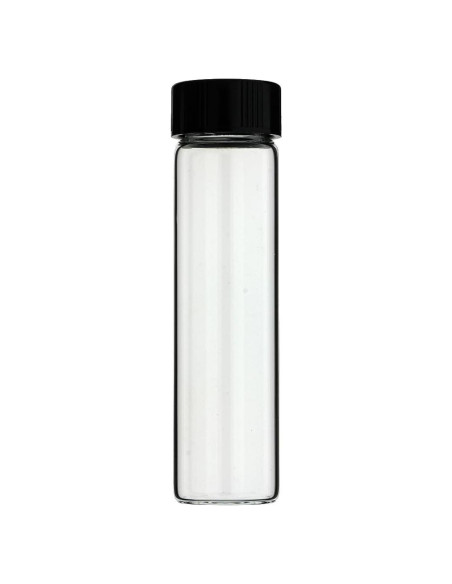 Paquete de 6 frascos de vidrio borosilicato 22 ml con tapa
