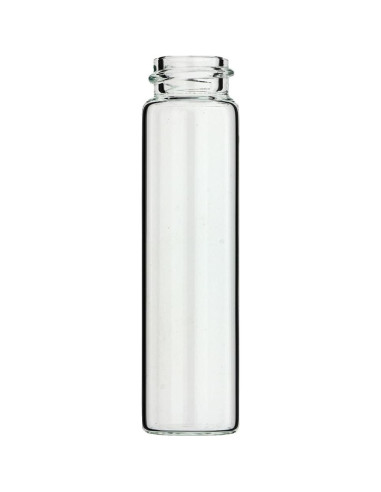 Paquete de 6 frascos de vidrio borosilicato 22 ml con tapa